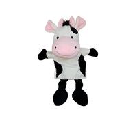 Proumhang Hand Puppets With Full Body for Kids,Animal Hand Puppets Farm Theme Puppets Toys Set,Plush Pretend Toys Zoo Friends Puppet Theatre with Movable Open Mouth,35cm,Cow