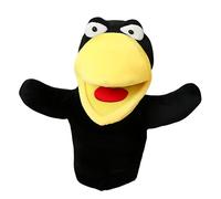 Proumhang Hand Puppets with Working Mouth,Forest Animal Friends Theaters,Toy for Boy or Girl,Soft Plush Toy For Imaginative Play, Show Theater, Easter Birthday Party Supplies Crow 25cm/9.8"