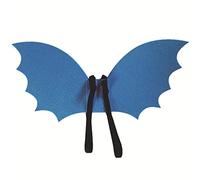 Proumhang Kids Halloween Cape Wing,Bat Wings for Kids aged 0-8,Party Favors,Cosplay Props,Halloween Decorations Bat Cape,Blue,M(Aged 6~15),67cm x 32cm(26.3" x 12.5")