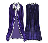 Proumhang King's Robe Prince Cloak King's Cape Adult Halloween Carnival Christmas Medieval Costumes Purple