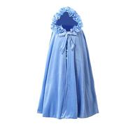 Proumhang Princess Cape for Girls - Girls Fancy Dress Cloak for Christmas Carnival Birthday Party Halloween Cosplay Blue L(Suitable for height 130-150cm)
