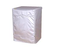 Proumhang Washing Machine Cover,Washer/Dryer Cover For Front-Waterproof Dust-proof and Anti-aging Sunscreen Anti-Fume Thicker Silver XL-Suitable For Depth 58-65cm, 8.0-10kg Washer