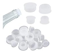 PROUSKY 20-Piece Salt & Pepper Shaker Set, Clear Plastic Stoppers