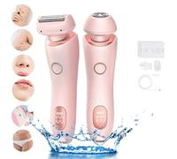 Proustore Razor, The Glide Pro 3.0 Shaver, Comfort 2 in 1 Electric Lady Shaver, Dual-Head Electric Shaver, Waterproof Wet & Dry Use for Underarms, Legs (Pink)