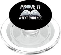 Prove It Text Evidence Funny Reading Teacher School PopSockets PopGrip for MagSafe