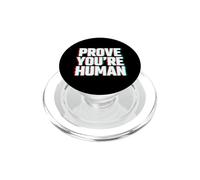 Prove You're Human Glitch Cyberpunk Tech Meme PopSockets PopGrip for MagSafe