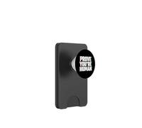 Prove You're Human Glitch Cyberpunk Tech Meme PopSockets PopWallet for MagSafe