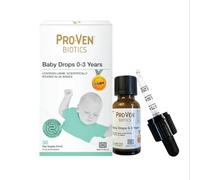Proven Biotics Baby Drops 0-3 Years 15ml | Flavourless Liquid Daily Baby Supplement | 10 Billion Research-Backed Lab4B Live Bacteria | 30 Days