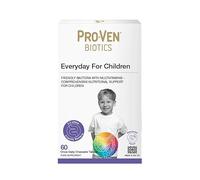 Proven Biotics Everyday for Children (4-16) | 60 Chewable Probiotic Tablets Blackcurrant | with 2.5 Billion Live Bacteria Vitamins Minerals | Immune Bone Energy Support