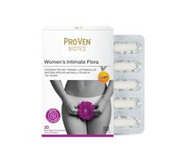 Proven Biotics Women’s Intimate Flora | 30 Probiotic Capsules | 20 Billion Live Bacteria with Lactobacillus & Vitamins A D | for The Vaginal & Gut Microbiomes