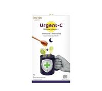 Proven Probiotics Urgent C Night-Time Support | Hot Lemon Honey & Blackcurrant Drink | for Immunity & Relaxation | 1000mg Vitamin C with Vitamin D Zinc Elderberry Magnesium | 7 Sachets
