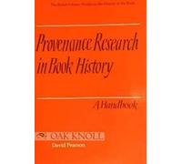 Provenance Research in Book History