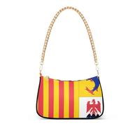 Provence Alpes Cote D'Azur Flag Party Dressy Purse Hobo Women Handbag Medium Animal Colorful Shoulder Bag Zipper Closure