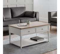 Provence Coffee Table - 2 Drawer - Grey
