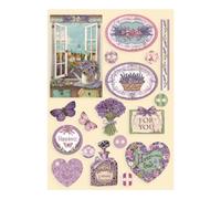 Provence Colored Wooden Shapes - Stamperia
