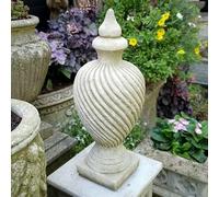 Provence Finial Stone Statue | Garden Outdoor Classical Pier Cap Ornament Decor