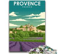 Provence France Sunny Art Puzzles for Teenagers 1000 Pieces,Decompressing Intellectual Educational Toy Birthday Present,Gifts,Wall Art (38x26cm)
