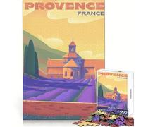 Provence Lavender Fields 1000 Piece Jigsaw Puzzles for Teenagers Jigsaw Intellectual Fun Light Recreation Fine Cut Unique Xmas Gift size 38x52cm