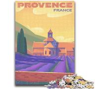 Provence Lavender Fields 1000 Pieces Jigsaw Puzzle for Adults& Teens, for 14+ Train Your Brain And Your Hands Christmas Game Gifts 1000pcs (26x38cm)
