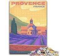 Provence Lavender Fields Jigsaw Puzzles for Teenagers, Educational Games Home Decoration Birthday Present, Gifts, Wall Art 1000pcs (50x75cm)