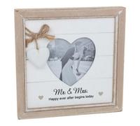 Provence Message Heart Photo Frame - Mr & Mrs