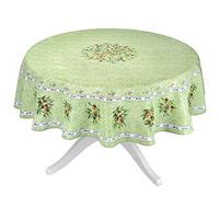 Provence Olivier Green French Provencal Tablecloth - 70" Round