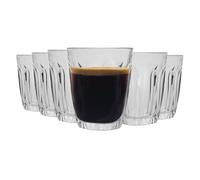 Provence Shot Glass Espresso Cups - 90ml Drinking Glasses - Pack of 6