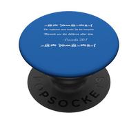 Proverbs 20:7 Verse Item With Floral Ornament PopSockets Adhesive PopGrip