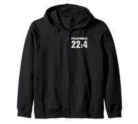 Proverbs 22:4 Have Humility Fear the Lord Receive Blessings Zip Hoodie