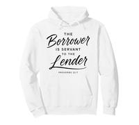 Proverbs 22:7 Borrower Is Servant To The Lender Debt Free Pullover Hoodie