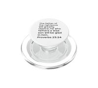 Proverbs 23, Father Of The Righteous, Christian Father's Day PopSockets PopGrip for MagSafe
