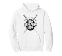 Proverbs 27:17 - Iron Sharpens Iron Pullover Hoodie