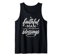 Proverbs 28:20 Faithful Man Shall Abound with Blessings Pray Tank Top