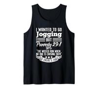 Proverbs 29:1 Funny Jogging Running Marathon Training Gym Tank Top