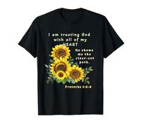 Proverbs 3:5-6 Trust in the Lord Bible Verse Christian Art T-Shirt