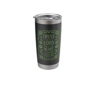 Proverbs 3:5 NIV | Christian Faith Bible Scripture Verse Stainless Steel Insulated Tumbler