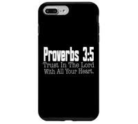 Proverbs 3-5 Trust in the Lord Christian Bible Verse Case for iPhone 7 Plus/8 Plus