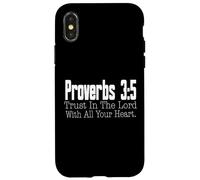 Proverbs 3-5 Trust in the Lord Christian Bible Verse Case for iPhone X/XS