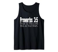 Proverbs 3-5 Trust in The Lord Christian Bible Verse Tank Top