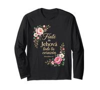 Proverbs 3:5 Trust in the Lord with All Your Heart (Spanish) Long Sleeve T-Shirt