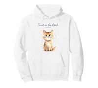 Proverbs 3:5 Trust in the LORD - Women Girls Cat Verse Pullover Hoodie