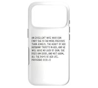 Proverbs 31:10-12 An excellent wife who can find? She is far Case for iPhone 17 Pro