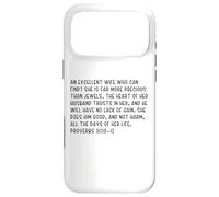 Proverbs 31:10-12 An excellent wife who can find? She is far Case for iPhone 17 Pro Max