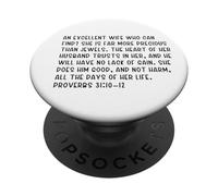 Proverbs 31:10-12 An excellent wife who can find? She is far PopSockets Adhesive PopGrip