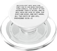 Proverbs 31:10-12 An excellent wife who can find? She is far PopSockets PopGrip for MagSafe