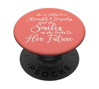 Proverbs 31:25 She Is Clothed In Strength Dignity Christian PopSockets Adhesive PopGrip