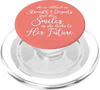 Proverbs 31:25 She Is Clothed In Strength Dignity Christian PopSockets PopGrip for MagSafe
