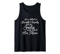 Proverbs 31:25 She is Clothed in Strength Dignity Christian Tank Top