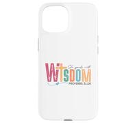 Proverbs 31:26 She Speaks with Wisdom Colorful Case for iPhone 15