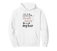 Proverbs 31 She is Clothed in Strength and Dignity Dog Paw Pullover Hoodie